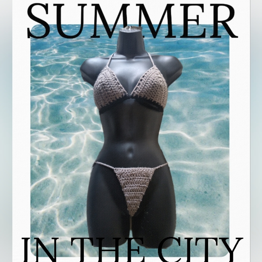 2pc swim set handcrafted and custom designed